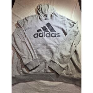 Adidas Men's Size Xl Grey Pullover Hoodie